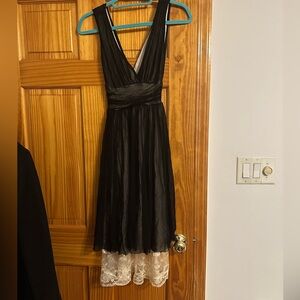 Vintage black and white mesh lace F21 dress